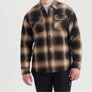 NWT Matix Sherpa-Lined Plaid Jacket